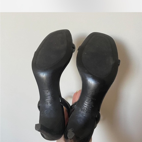 MANGO snake ankle wrap sandals - Picture 6 of 8